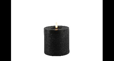 Stompkaars rustiek LED rond Lyon S zwart hoogte 10 x 10 cm