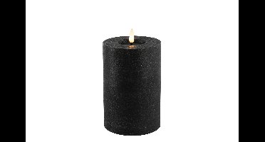 Stompkaars rustiek LED rond Lyon M zwart hoogte 15 x 10 cm