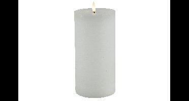 Stompkaars rustiek LED rond Lyon L wit hoogte 20 x 10 cm