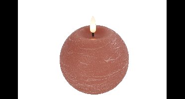 Bolkaars rustiek LED rond Lyon M roze hoogte 11 x 10 cm