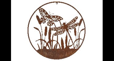 Decostar Countryfield Wandversiering ro Alayne L roest