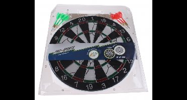 Dartbord met 6 pijltjes