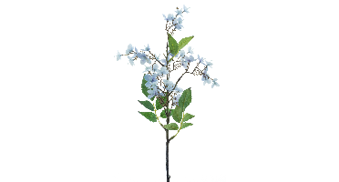 Wild rose spray blue 52cm