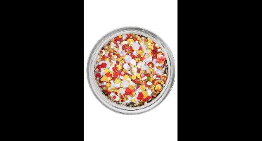 PXP pressed chunky glitter cream red-yellow-white oeteldonk