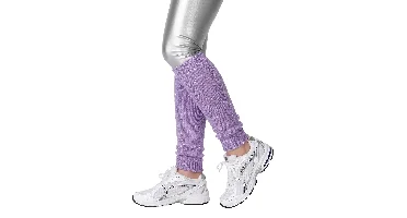 Beenwarmer Lila met lurex