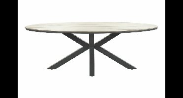 Edison tuintafel 220 x 115 ovaal polywood
