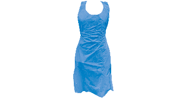 Schort PE Blw 20mu 125x80cm blok à 50st