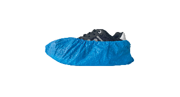 Overschoen PE Blauw 130 mu 41x15cm 50 st