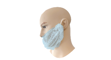 Baardmasker PP Blauw à 100 stuks