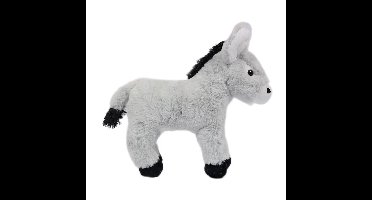 Pia Toys Knuffeldier Ezel - pluche stof - premium kwaliteit knuffels - grijs - 22 cm
