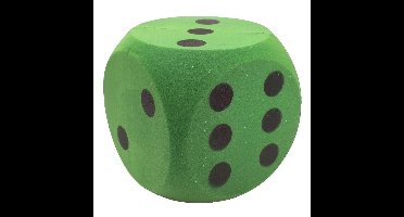 T&F Creations Grote dobbelsteen - groen - 16 x 16 cm - foam