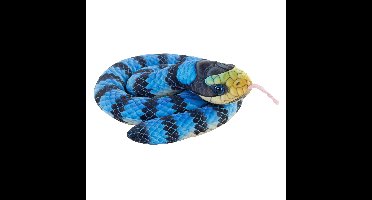 Wild Republic zeeslang - pluche - blauw - 91 cm - reptiel - slangen