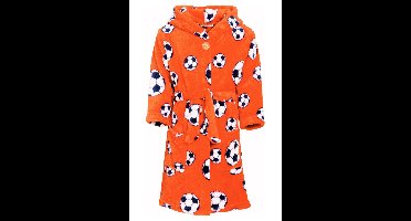 Voetbal badjas kind - oranje-98/104