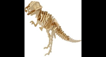 3D puzzel dinosaurus velociraptor - hout - dino bouwset - 33 x 8 x 23 cm