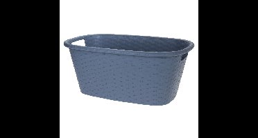 Bathroom Solutions Wasmand - grijsblauw - 35 liter - 60 x 40 x 25 cm