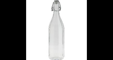 Bormioli rocco waterfles met beugeldop - helder transparant - 1000 ml - Giara home deco fles