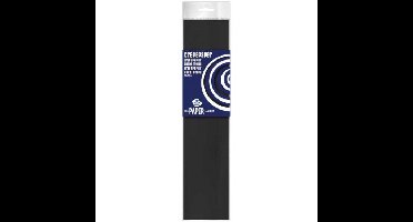 Crepe papier platte vellen - 1x - zwart - 250 x 50 cm - Knutselen met papier - Knutselspullen