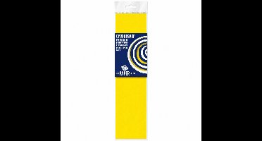 Crepe papier platte vellen - neon geel - 250 x 50 cm - Knutselen met papier - Knutselspullen