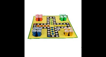Drankspel - ludo spel - mens erger je niet - XXL met beer pong cups