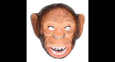 Funny Fashion apen - aap - chimpansee - dieren verkleed masker - plastic - voor volwassenen