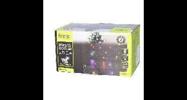 Kerstverlichting - gekleurd - 20 meter - 200 led lampjes - zwart snoer - solar