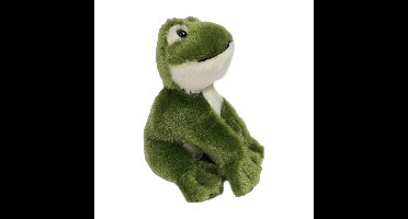 Knuffeldier Groene Kikker - zachte pluche stof - premium kwaliteit knuffels - groen - 12 cm