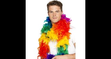 Luxe verkleed boa - regenboog kleuren - gaypride - LHBTIQ