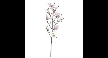 Mica Decorations Kunstbloemen - magnolia tree - lichtroze - 80 cm - siertakken - boeket