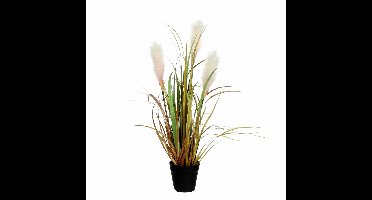 Mica Decorations Kunstplant - pluimgras - siergras - in pot - 53 cm