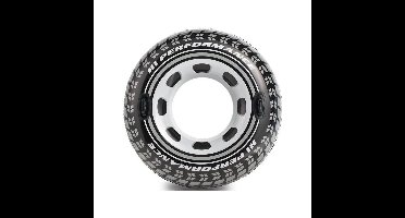 Opblaasbare monstertruck autoband - 114 cm - zwemband/zwemring