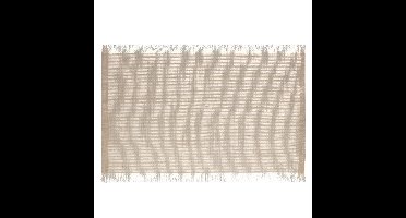 Secret de Gourmet Jute tafel placemat - beige - 45 x 30 cm - Onderleggers - met rafels