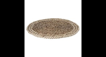 Secret de Gourmet ronde tafel placemat - zeegras naturel - 38 cm - Tafel onderleggers