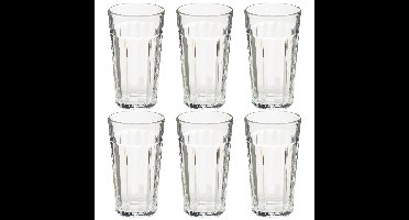 Secret de Gourmet water/sap glazen Lorenz - 6x stuks - 350 ml - glas - Drinkglazen - Waterglazen