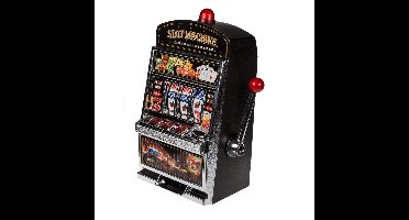 Spaarpot gokautomaat - met LED licht en geluid - 37 x 20 cm
