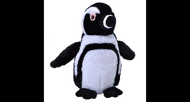Wild Republic Pluche knuffel zeedieren - zwartvoet pinguin - 30 cm