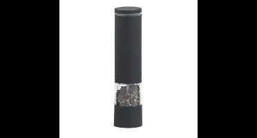 Zout- of pepermolen - elektrisch - met softgrip - 6 x 21 cm - RVS