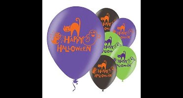 Ballonnen Halloween - 24x stuks - happy halloween - 27 cm - horror - halloween feestje