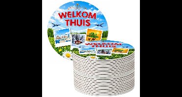 Bellatio Decorations Welkom thuis - 50x bierviltjes - dubbelzijdig bedrukt