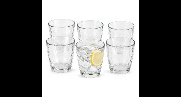 Bormioli Rocco Drinkglazen Diamonds - 6x stuks - transparant - 380 ml