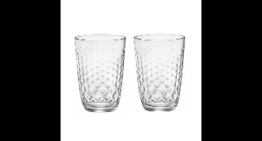Bormioli Rocco Drinkglazen Glit - 6x stuks - glas - 390 ml - transparant