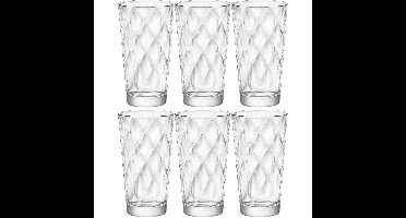 Bormioli Rocco Longdrink glazen - 6x stuks - glas - 370 ml - sap/water/drink glazen