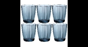Bormioli Rocco Tumbler Drinkglazen - 12x stuks - blauw - 300 ml