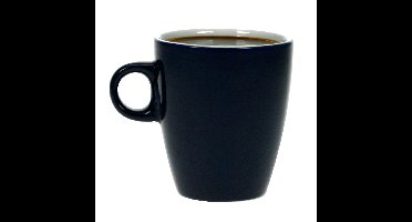 Cosy & trendy Koffiekopjes/bekers - donkerblauw - 190 ml - Keramiek - Glans finish