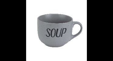 Cosy & Trendy Soepkom - grijs - 11 cm - 510 ml - Soepbeker - kommetje