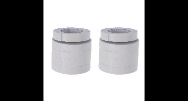 Dubbelzijdig tape/plakband - wit - 10x rolletjes van 200 cm - 10 mm breed