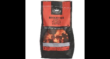 Fancy Flames Barbecue/BBQ Briketten - 3 kilo - 100% natuurlijk - geschikt voor BBQ