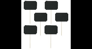 Foto prop set beschrijfbaar - Bruiloft - zwart - set 12x stuks - 11 x 8 cm