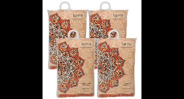 Geurzakjes Patchouli geur - set 12x stuks - met ophanghaak - geurkaartjes/luchtverfrisser