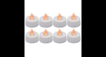 Grundig LED theelichtjes - 8x - kunststof waxinelichtjes