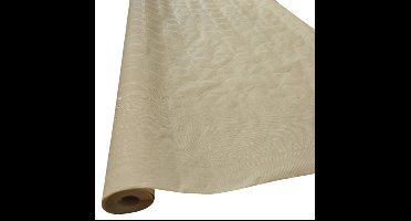Haza Tafellaken/tafelkleed rol papier - 2x - 800 x 120 cm - beige - Lange tafels - Damast papier